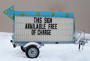 This sign available free of charge!